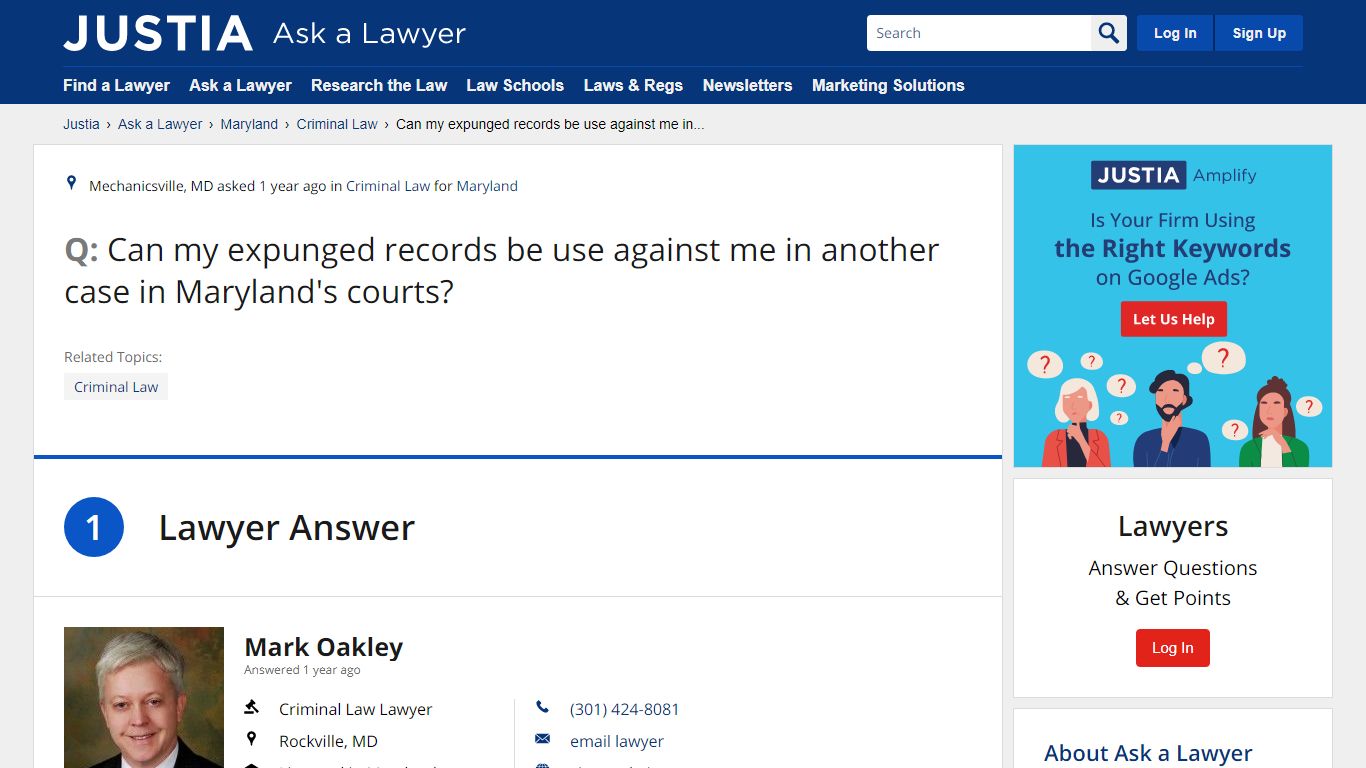 Q: Can my expunged records be use against me in another case in ...